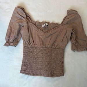 Brown top Abercrombie